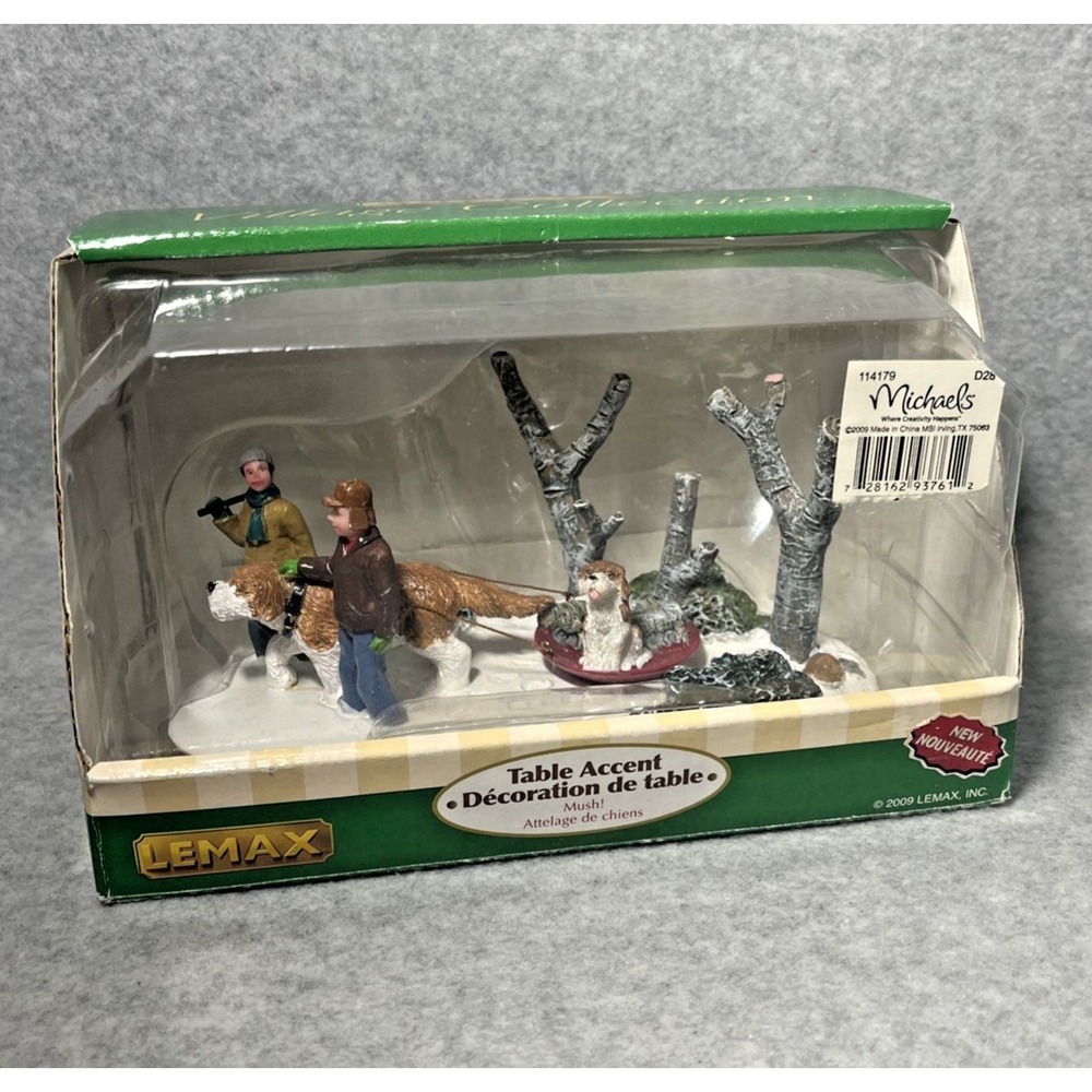 Lemax Christmas Village Mush Holidays Seasons 93761 Table Piece 2009 RETIRED